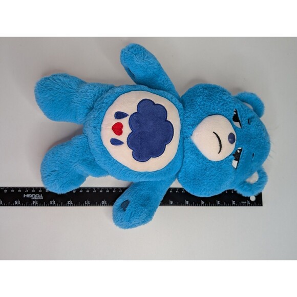 Care Bears Plush With Sparkle Eyes and Tummy GRUMPY BEAR 2022 Blue - Picture 6 of 6